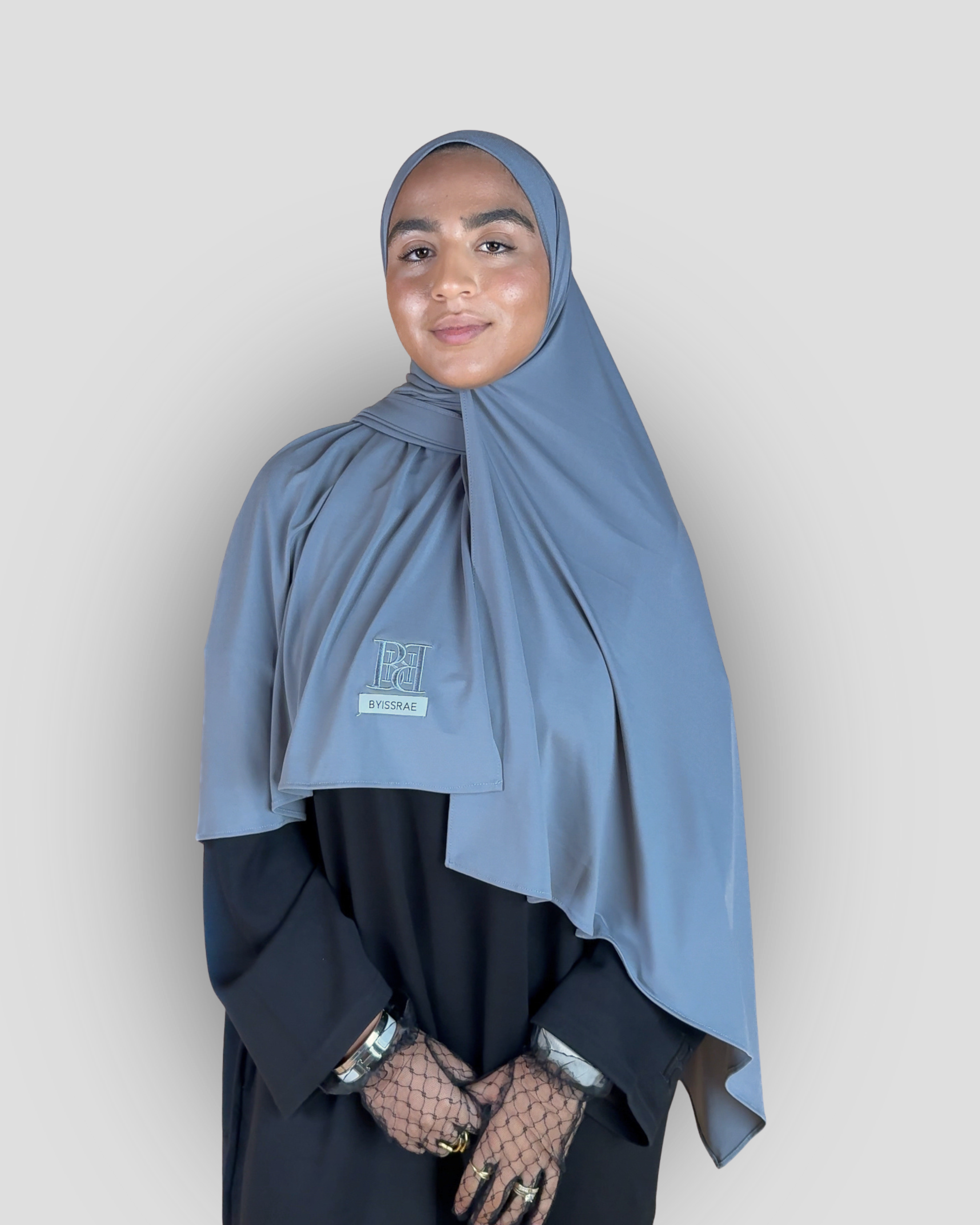 Smoked Grey - Premium Jersey Scarf