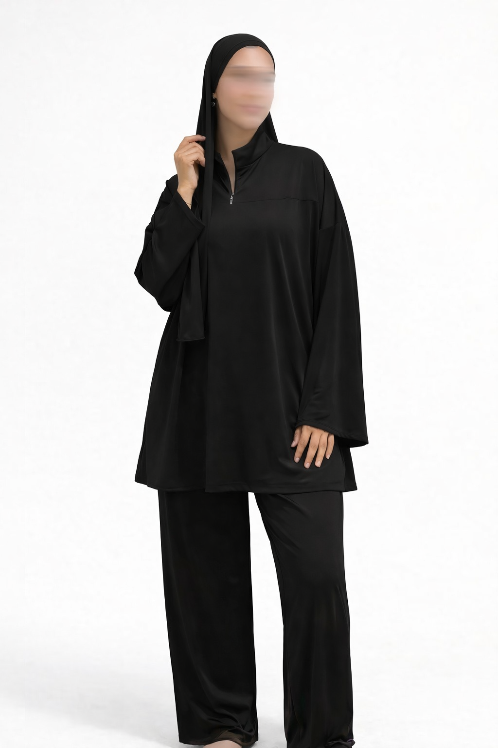 Burkini Set Zip Black
