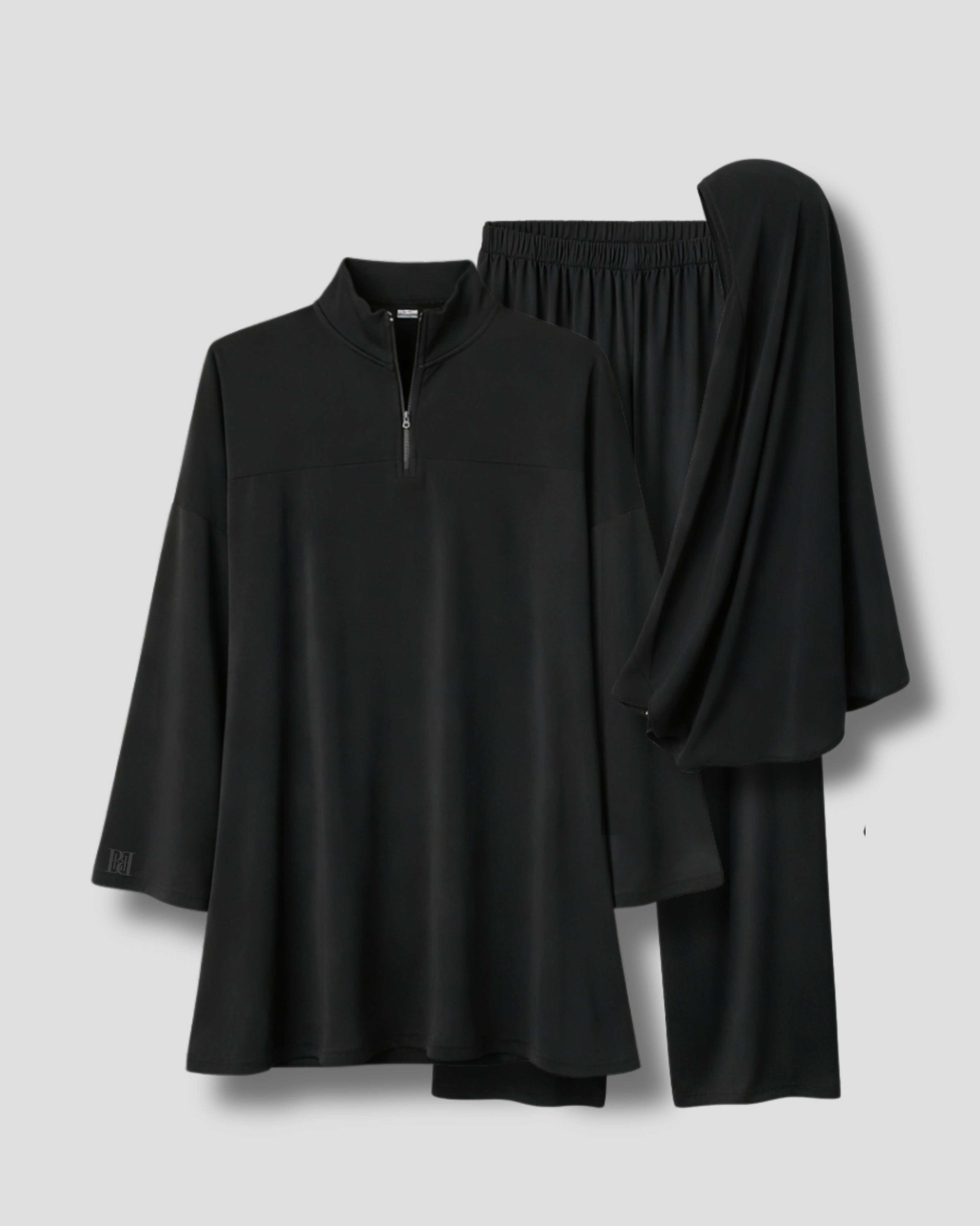 Burkini Set Zip Black