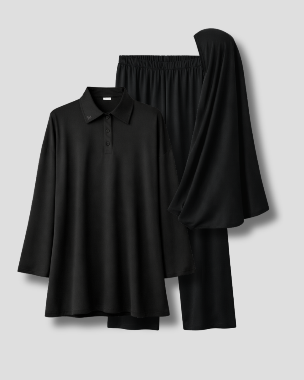 Burkini Set Shirt Black
